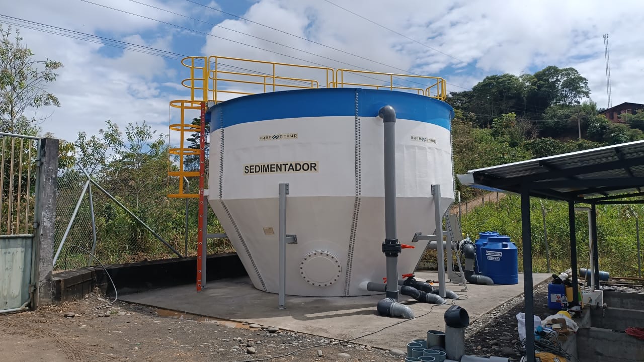 Sedimentador para tratamiento físico-químico fabricado por AQUAGROUP